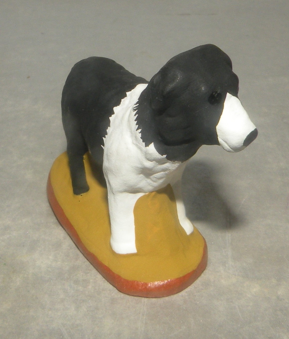 Dog Black and White Fouque 6 Cm