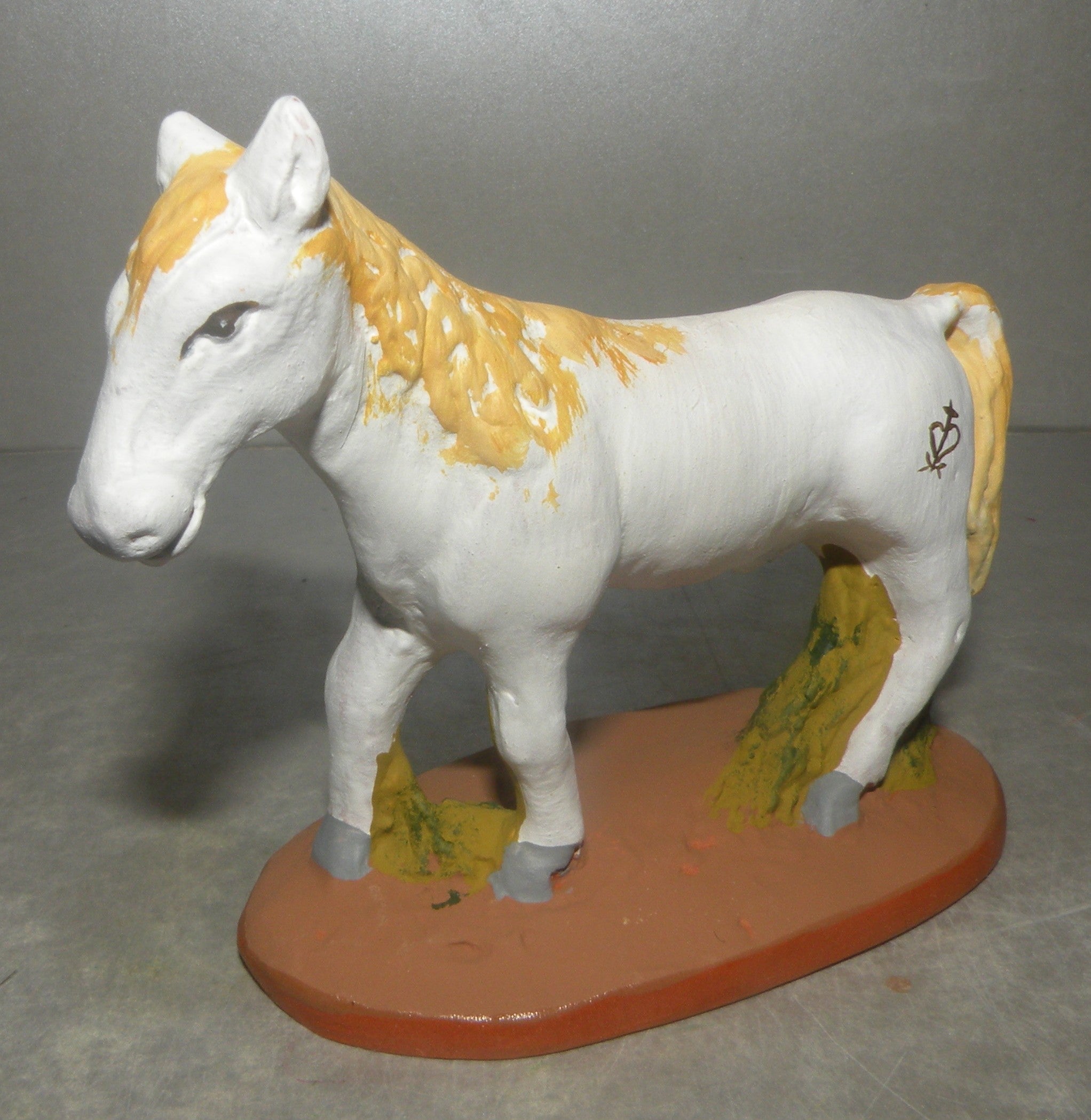 Camargue white horse , Fouque 6 Cm