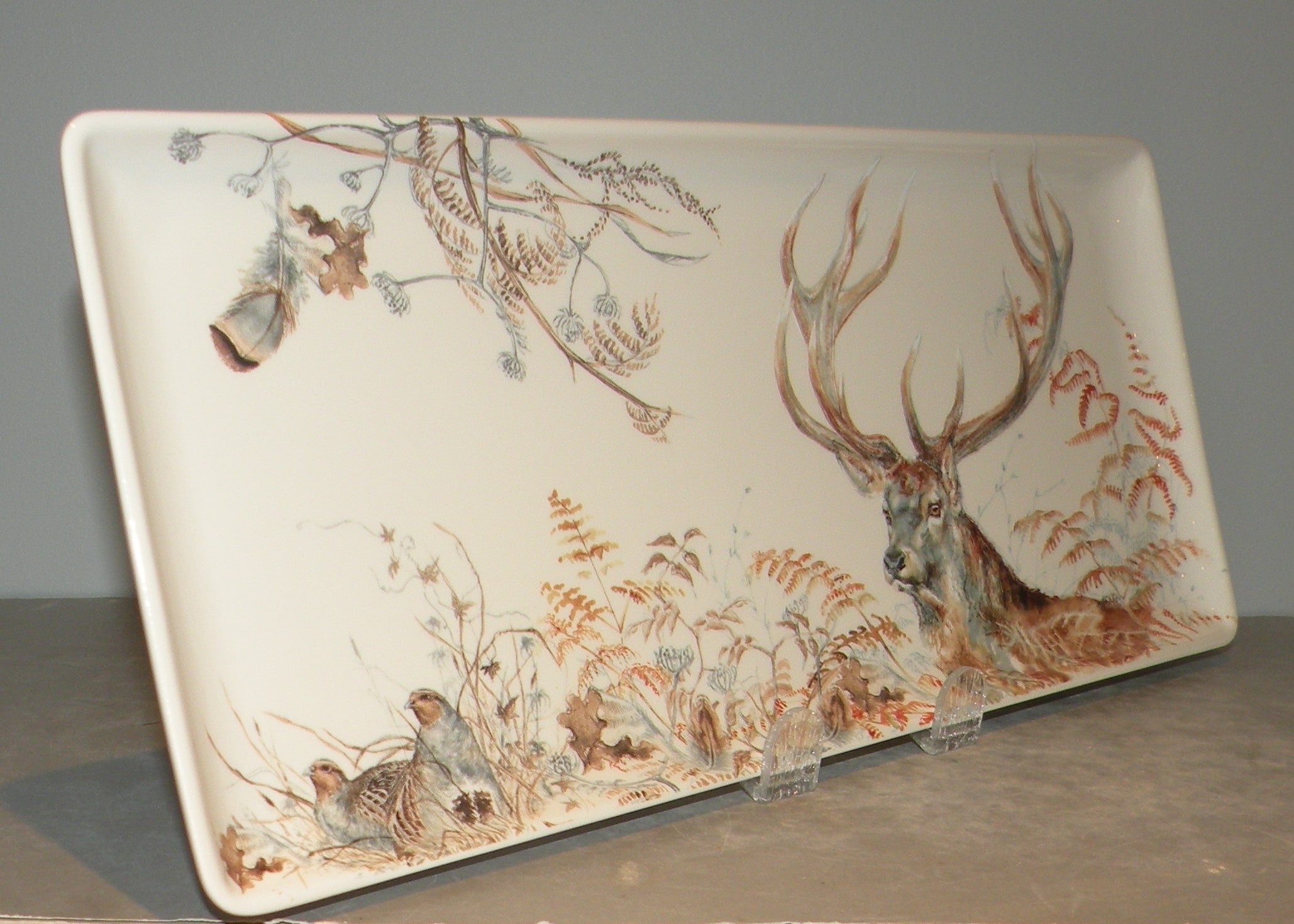 Oblong Serving Tray , Stag , Sologne