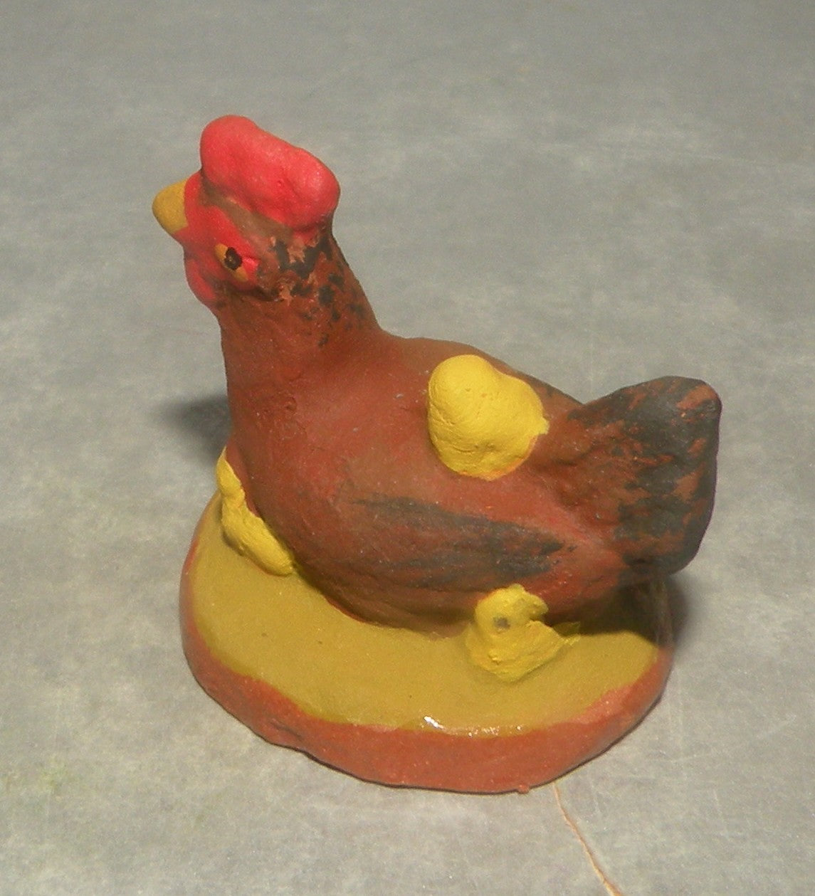Hen with chicks , Fouque 9 Cm