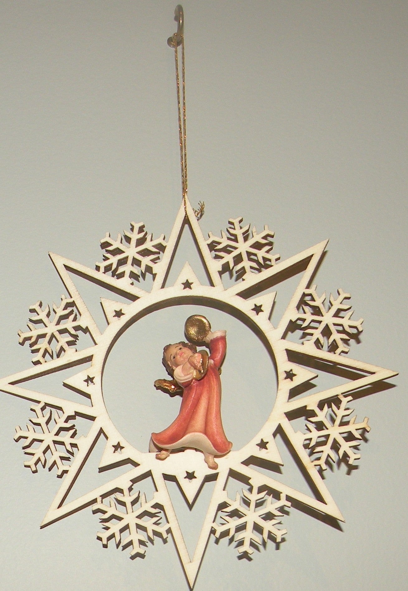 Angel with Cymbals on a Star - 08001-I