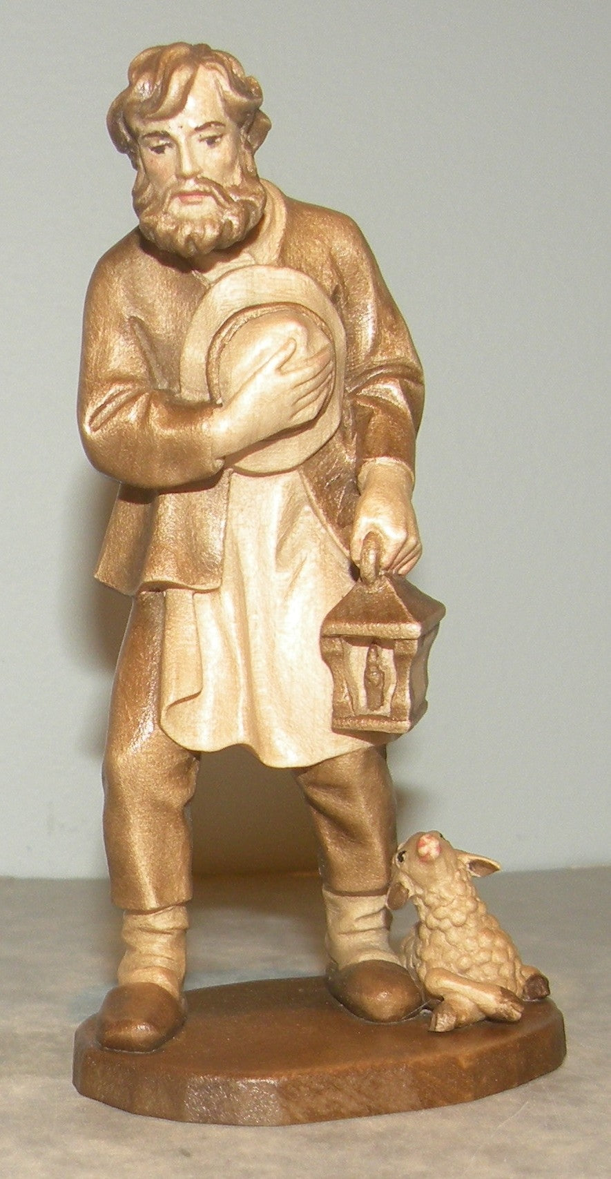 St-Joseph with lantern, Rustic ZF Finish