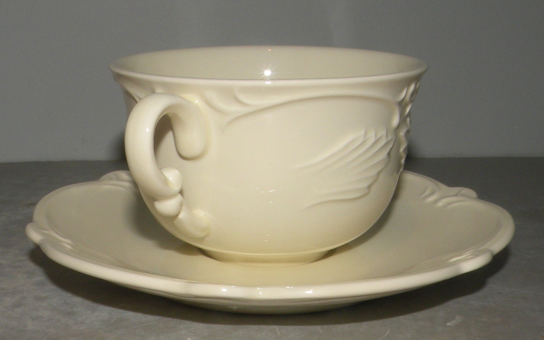 Tea Cup & Saucer, Rocaille