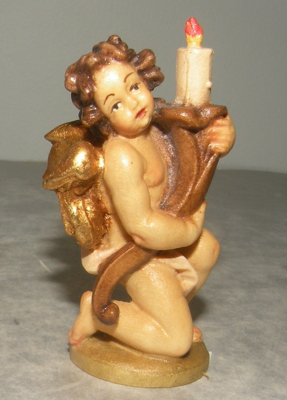 Angel ( left ) kneeling with candle-holder 10150-59 -  Rupert