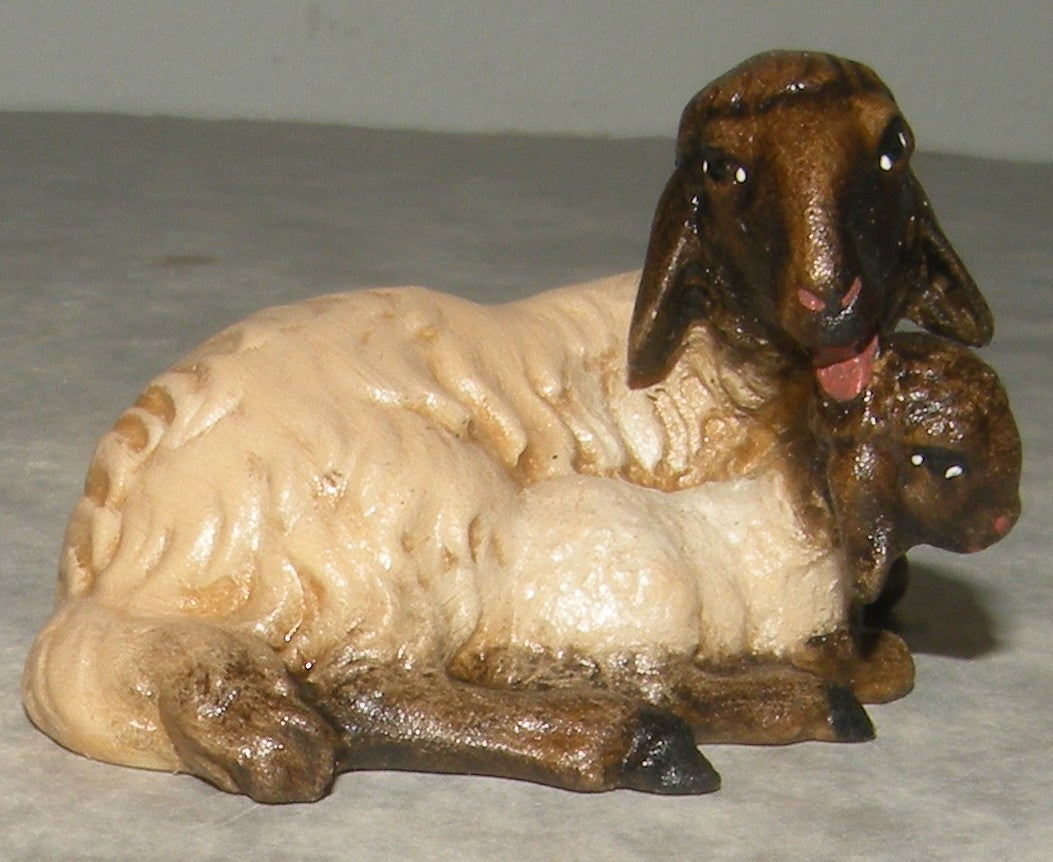 Sheep with Lamb black head( 21207-AS ),  Nazarene