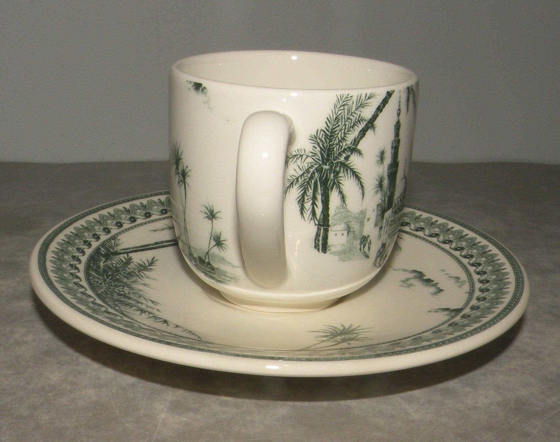 Coffee ( Espresso ) Cup & Saucer   , Vue d'Orient , Les Depareillees