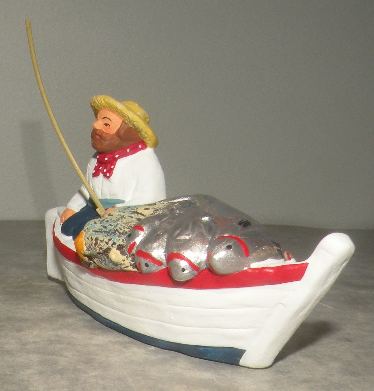 Fisherman with a Boat, Didier 7 Cm