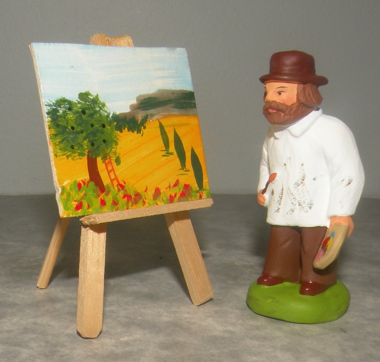 Painter and his easel, Didier, 6cm