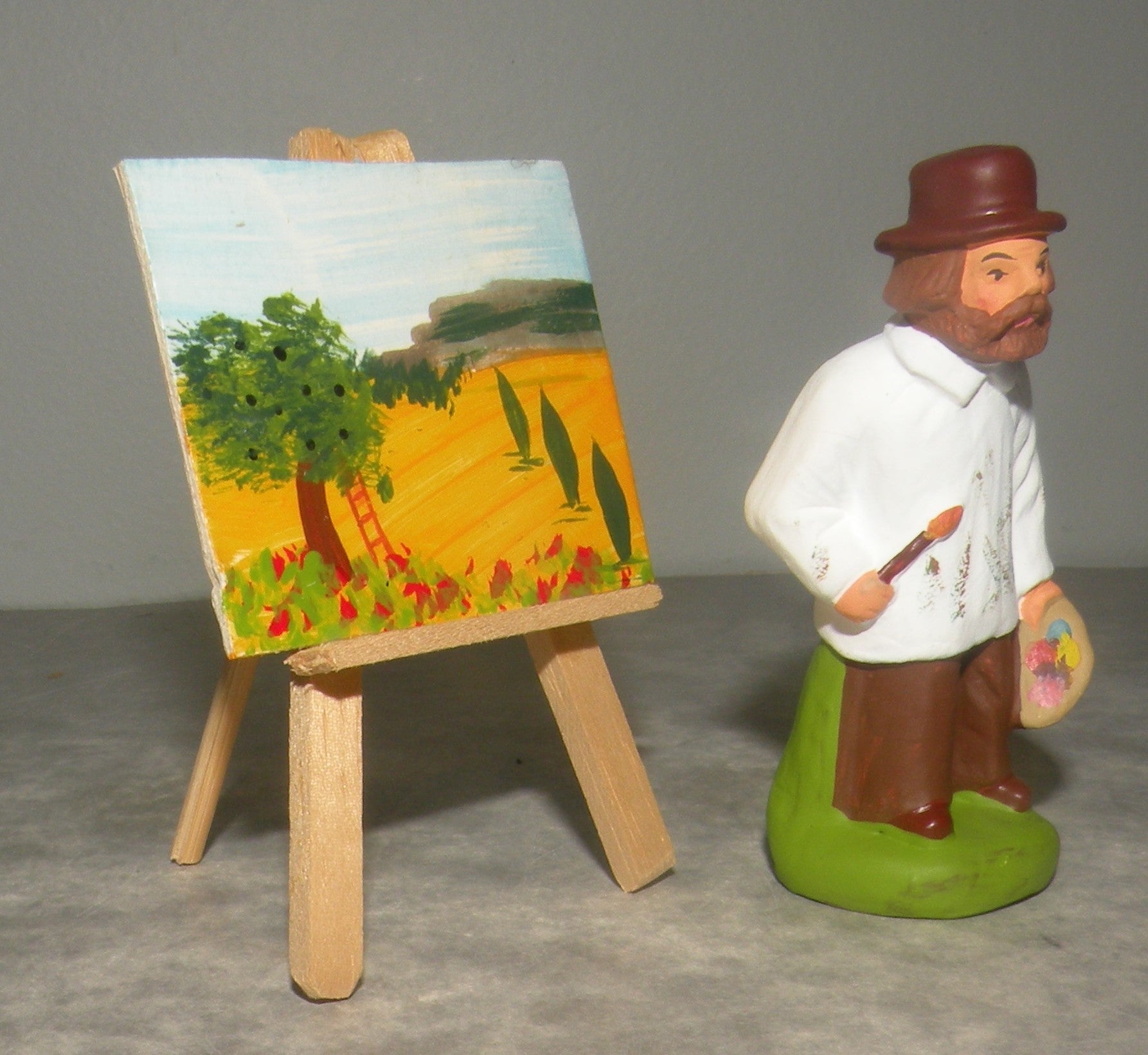 Painter and his easel, Didier, 6cm