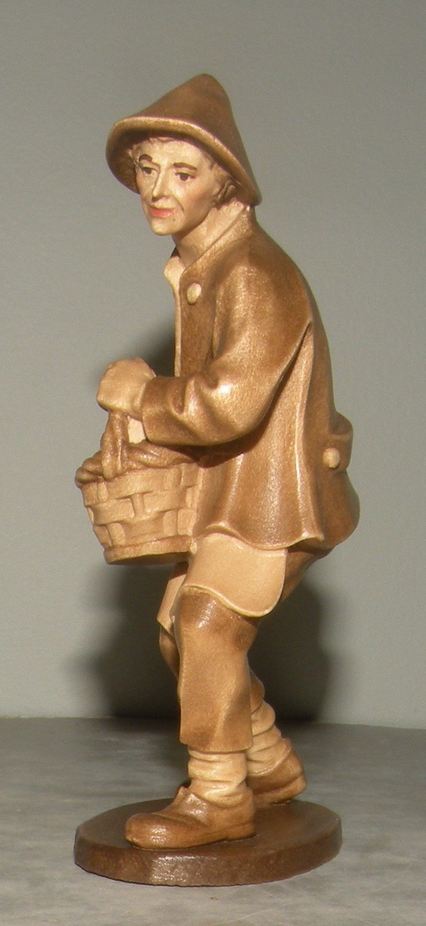 Shepherd with Fruit Basket , Rustic ZF Finish