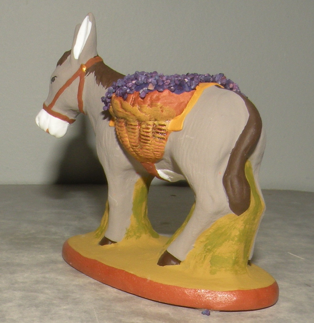 Donkey with Lavender Basket  , Fouque, 9 cm