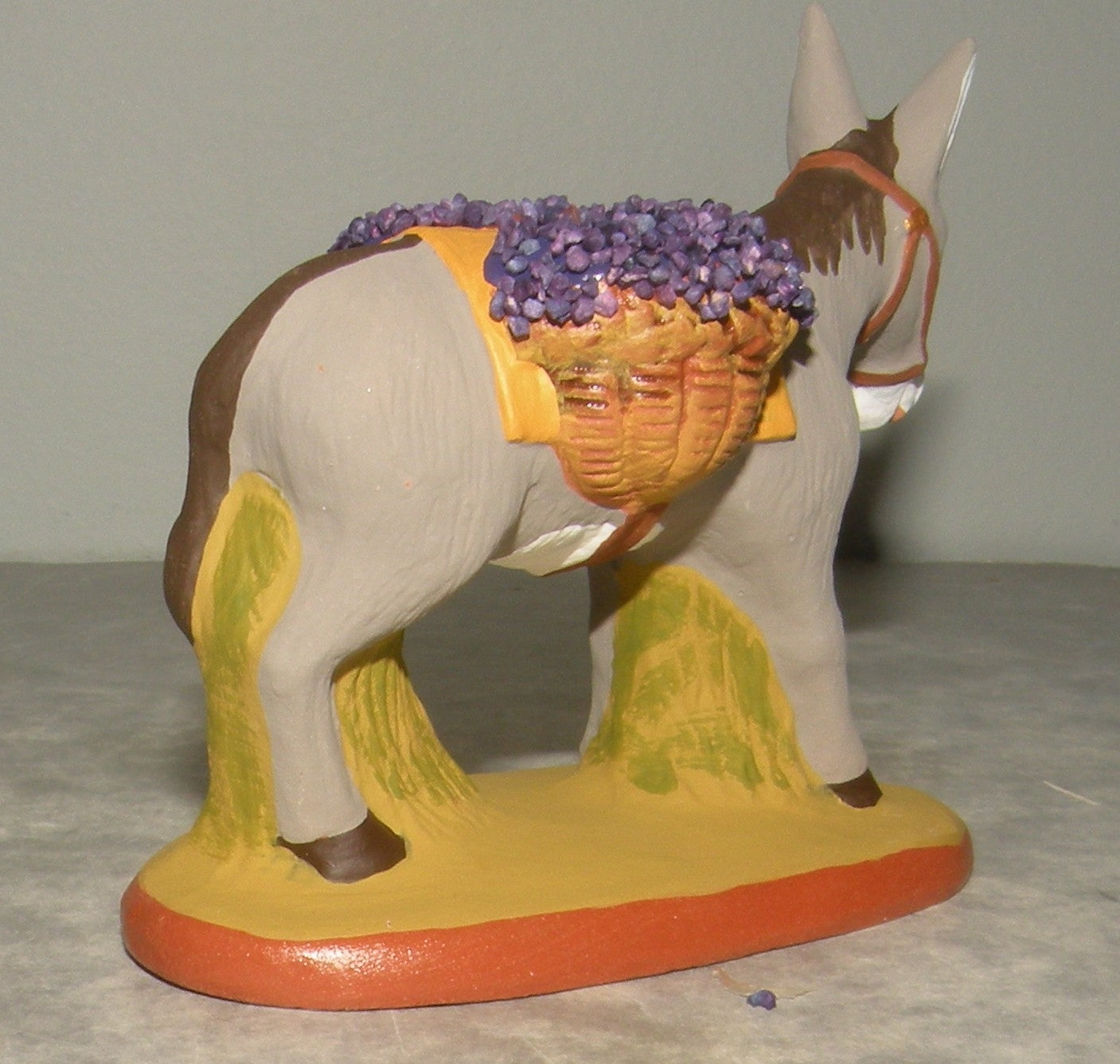 Donkey with Lavender Basket  , Fouque, 9 cm