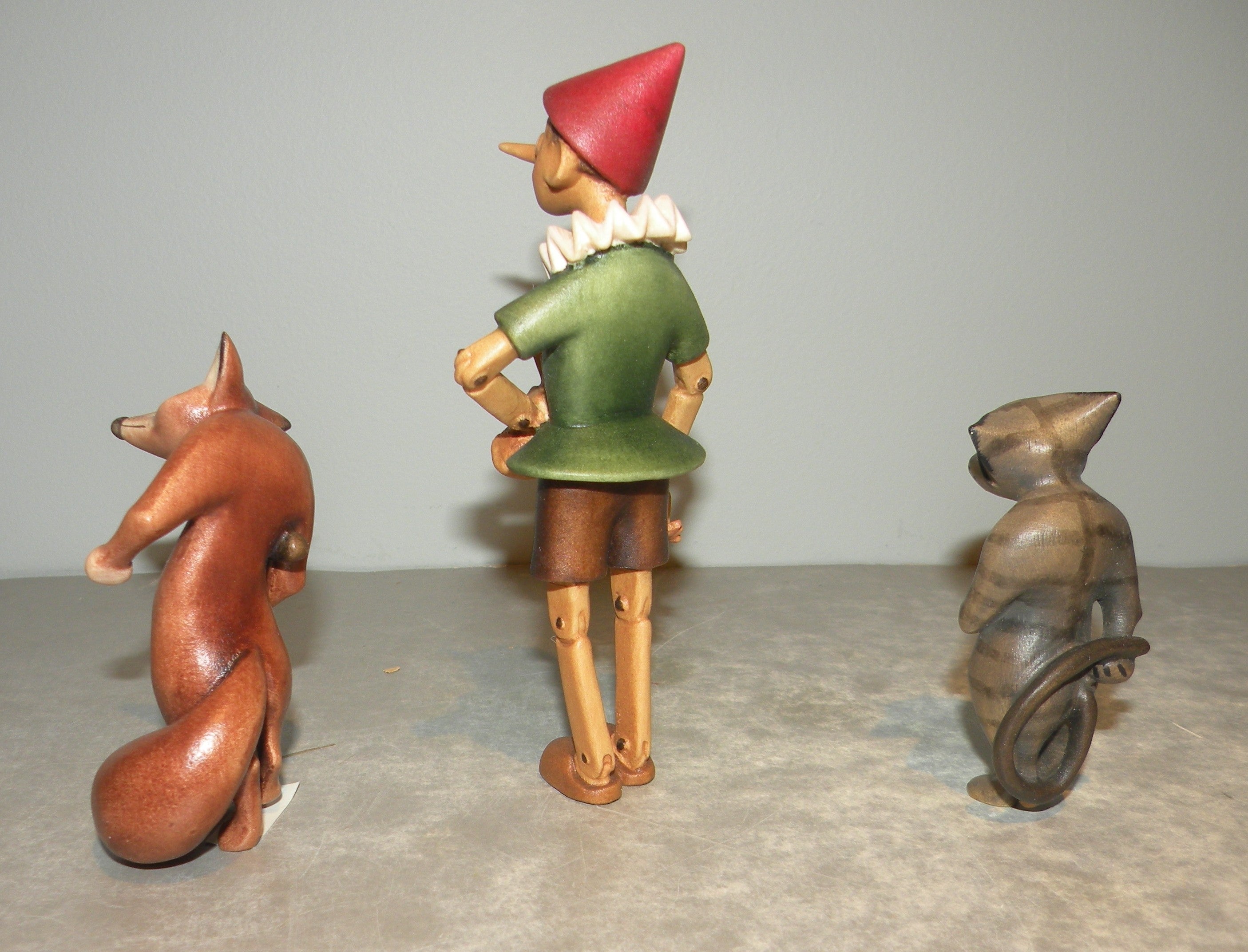 Pinocchio with cat and fox , 00612, Lepi