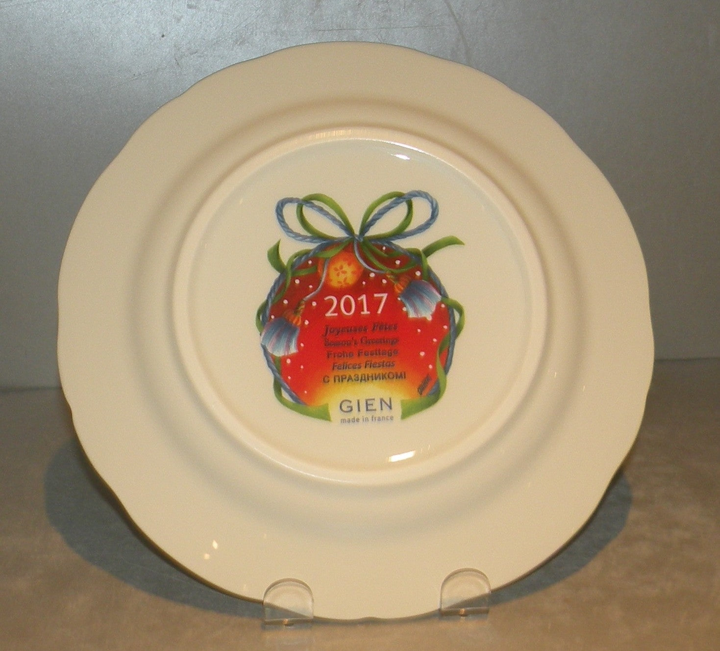 Dessert Plate Noel Red 2017