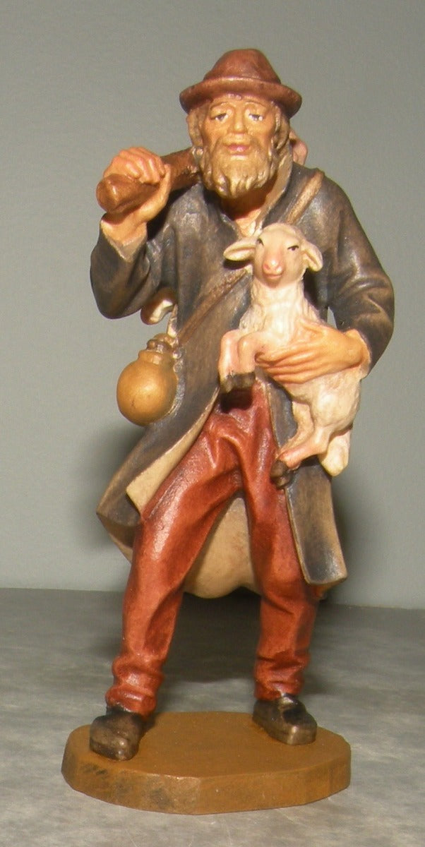 Shepherd with hat and lamb, Lepi