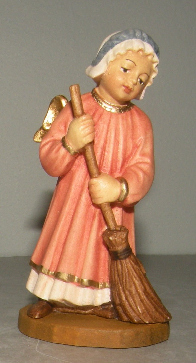 Angel with broom, Rustic