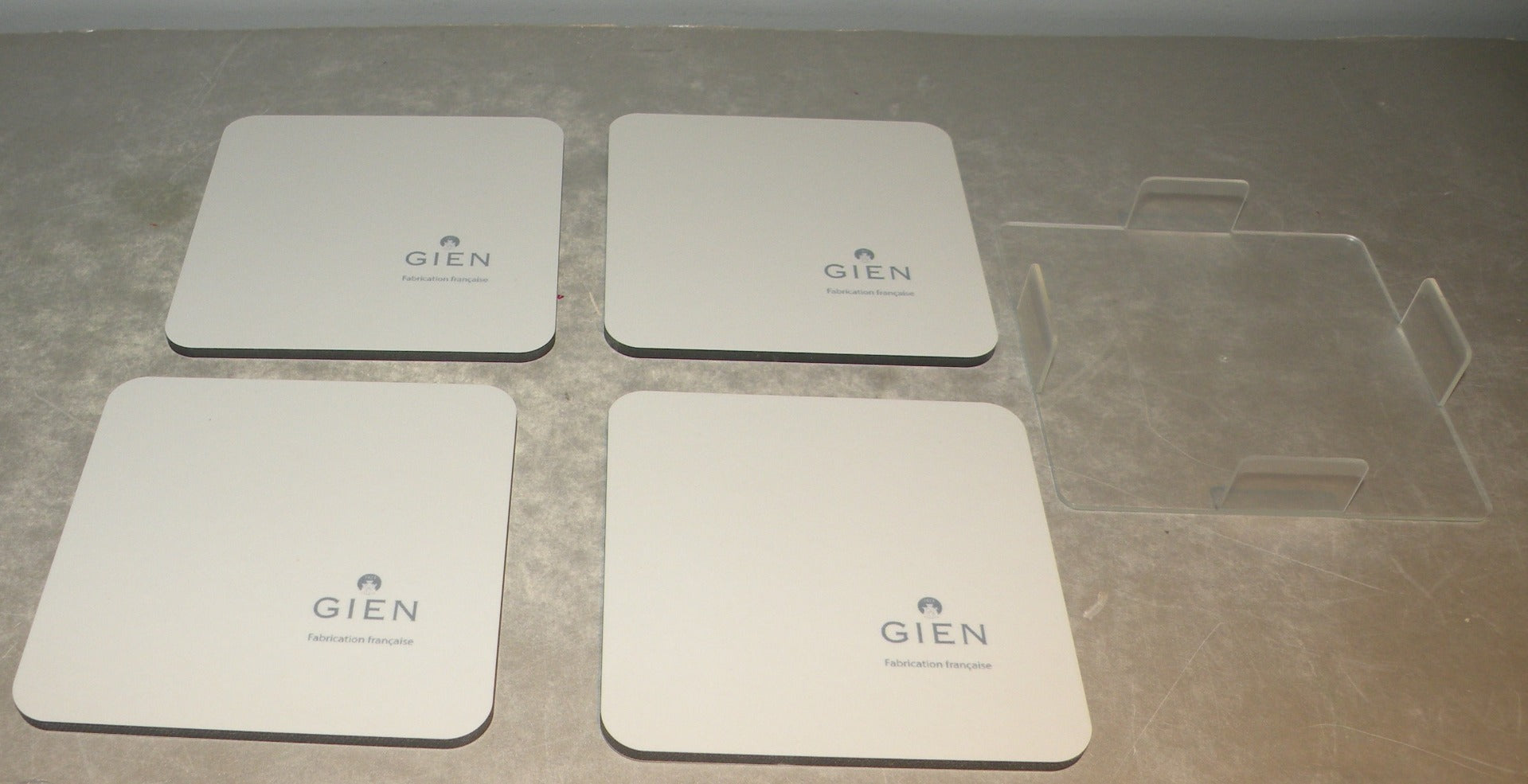 Set of 4 Glass Coasters, Provence