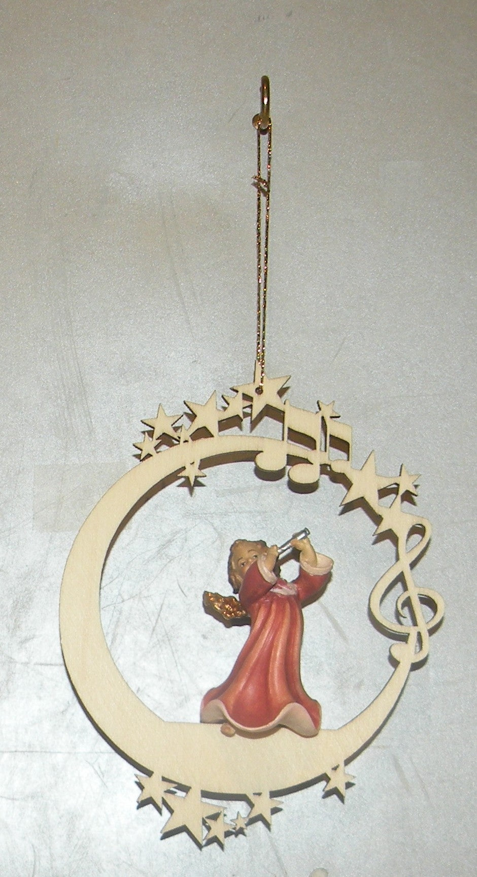 Angel with Flute On The Moon & Stars - 08000 - A