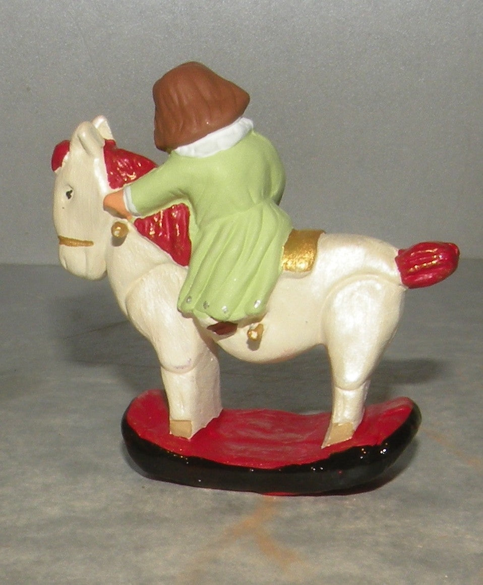 Girl on Horse Wood, Didier, 7 Cm