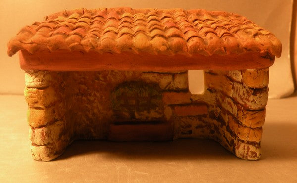 Cowshed 1 slope roof (all clay), Fouque 2 cm