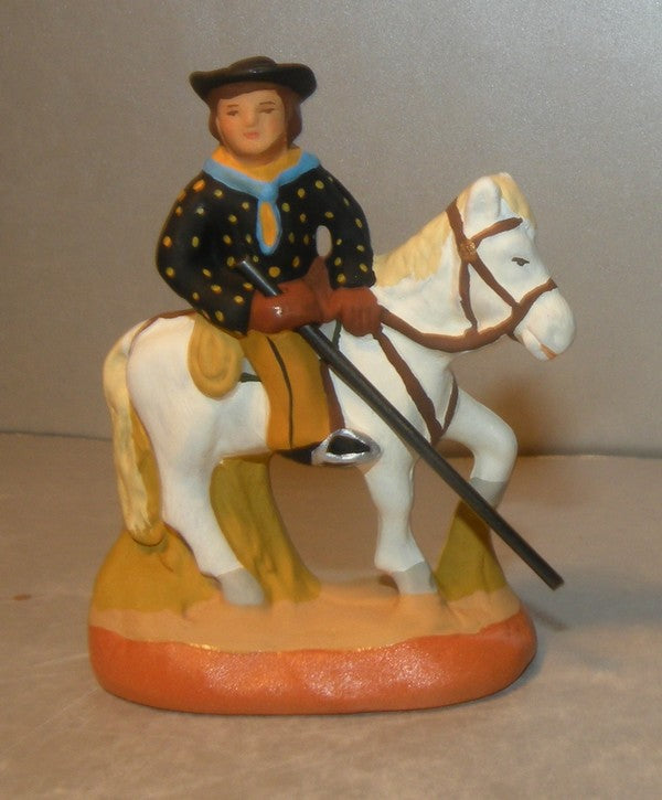 Herdsman riding,  Fouque, 4 cm
