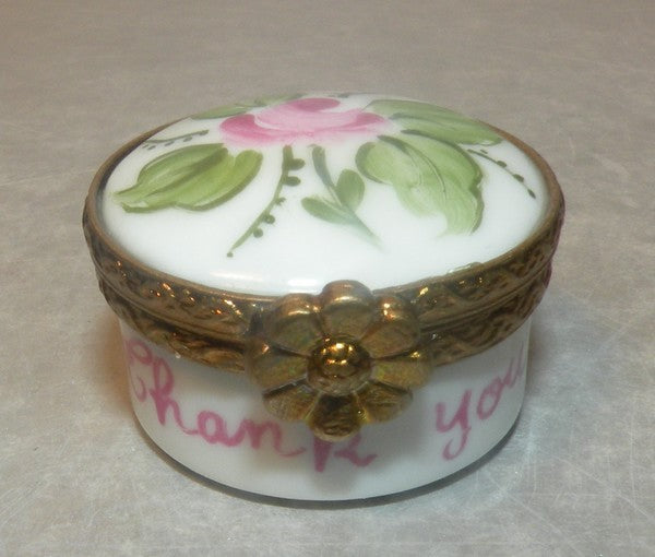 Mini Round Thank You, Limoges Box number 25