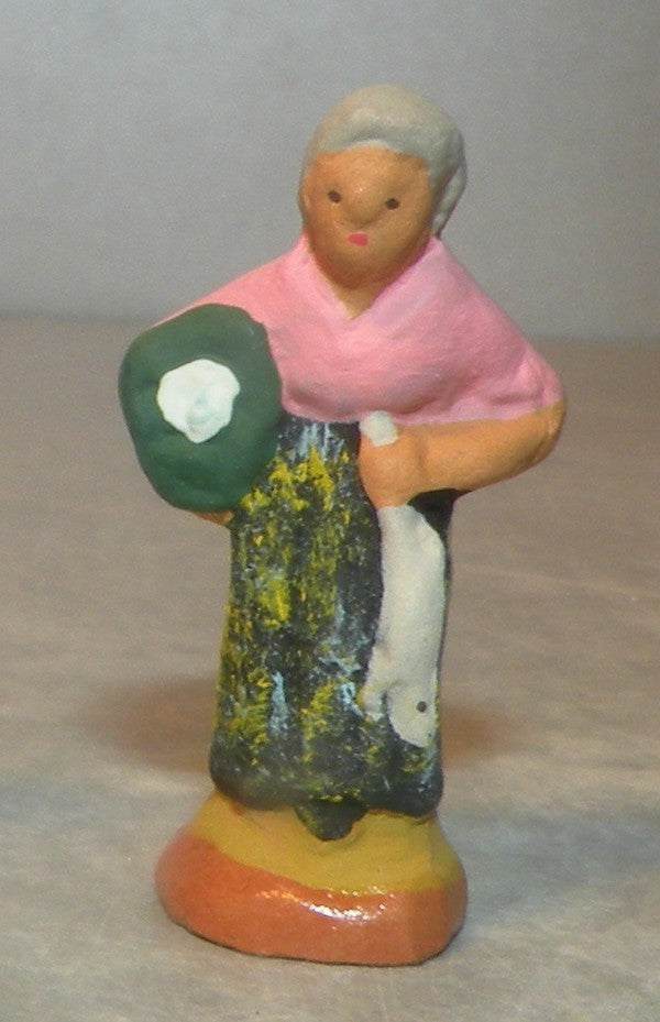 Woman carrying cauliflower, Fouque 2cm