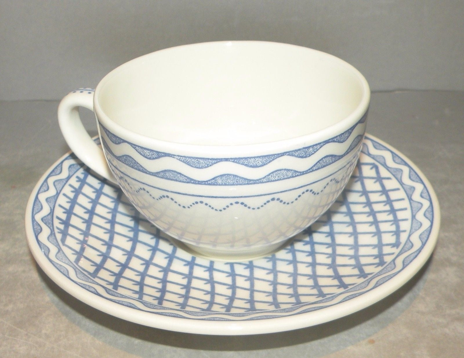 Tea Cup & Saucer, Aurelie Bleu