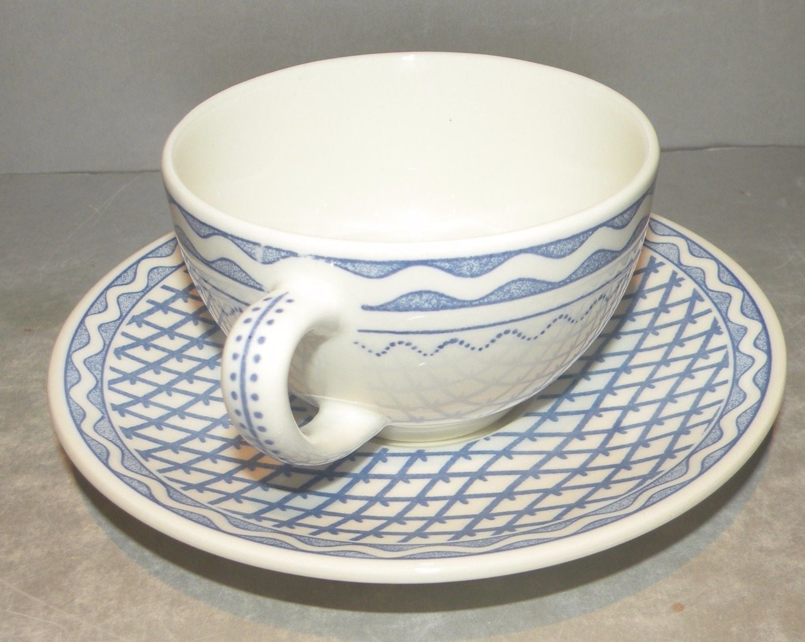 Tea Cup & Saucer, Aurelie Bleu