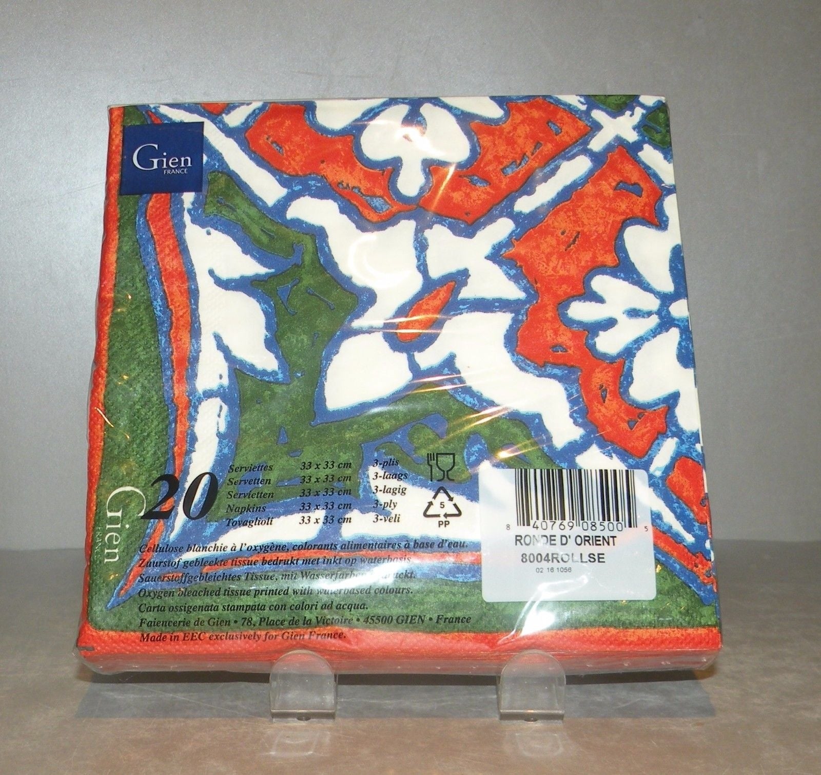 Pack of 20 Paper Napkins Ronde d'Orient