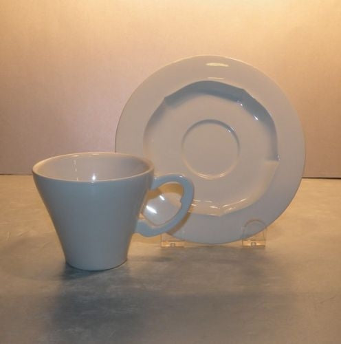 Tea Cup & Saucer, Evol White