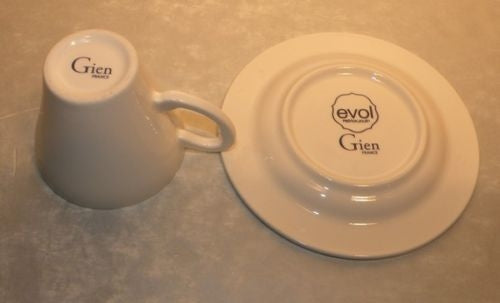 Tea Cup & Saucer, Evol White