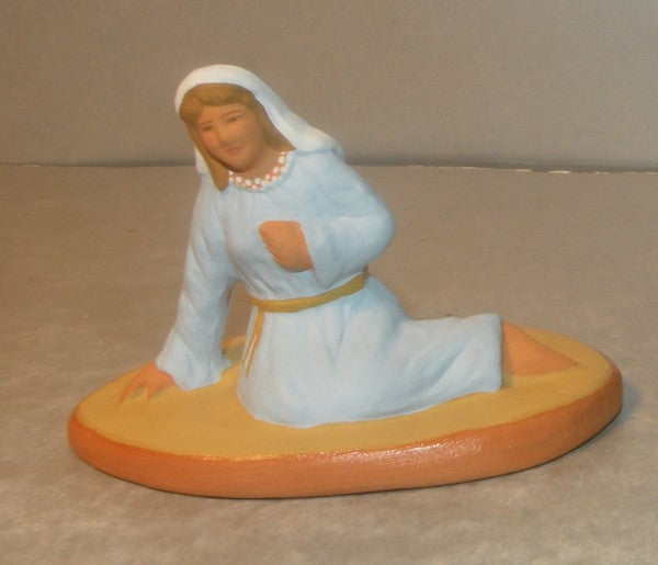 Seated Blessed Virgin (blue), Fouque 6 Cm